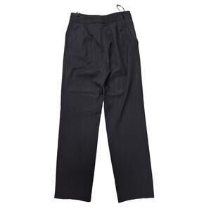 Donna Karan New York Black Wool Blend Pants Flat Front Straight Leg 30x33  Sz 8